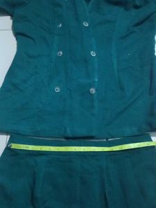 Vintage Green Skirt Suit