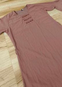 Dusty Rose Midi Dress