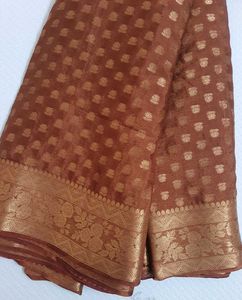 Georgette Banarsi Silk Saree