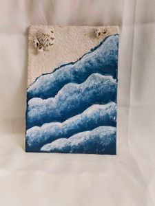 Beach Texture Art On Canvas