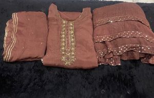Sitara Work Party Wear Sharara Suet