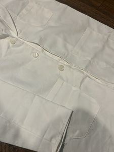 White 🥼 Coat, Front Open Collared