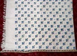 Vintage Floral Print Towel