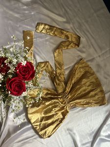 Beautiful golden bow top🫶