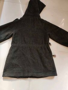Hooded Wool Blend Coat