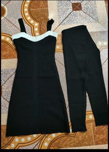Black Bodycon Dress With Stylish Sleeve Design