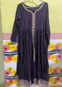 Neavy Blue Long Wedding Ethnic Gown