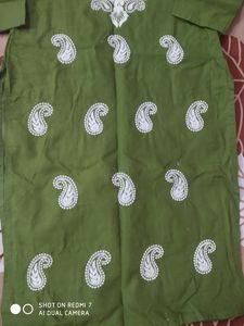 Chikankari Cotton Kurti