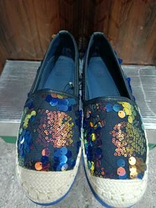 Sequin Embellished Espadrilles