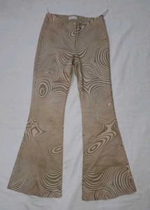 Y2k Retro Patterned Flared Pants