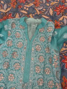 Elegant Pure Chickenkari Kurti