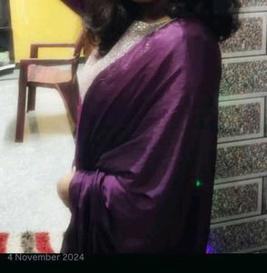 Elegant Purple Kurta Set(Kurta+Pants+Duppata)