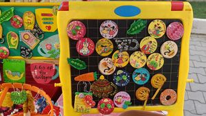 Polymer clay magnet