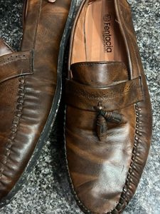 Brown Leather Loafers