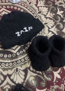 Personalized Baby Hat &amp; Booties