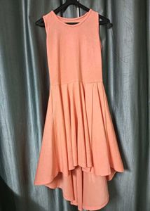 High Low Peach Dress ✨
