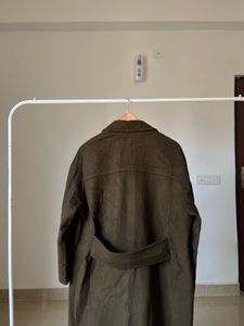 Brown Long Relaxed FIT Overcoat