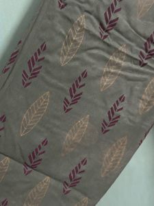 Maroon High-Low Kurti &amp; Printed Palazzo Two-Piece