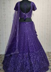 Purple Bridal Lehenga Choli