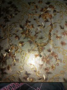 Green Choker & Golden Western Set Combo