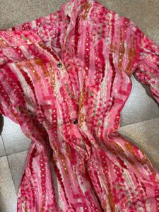 Pink short kurti