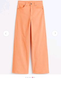 H&amp;M Orange Wide Leg Jeans Women&#39;s