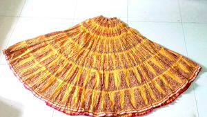 Full Circular Printed Skirt