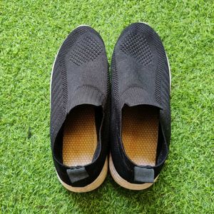 Casual Black Slipon Shoes