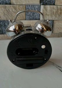 Vintage-Style Silver Alarm Clock