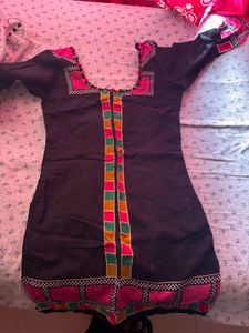 Short Black Kurti