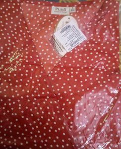 Polka Dot Wrap Top