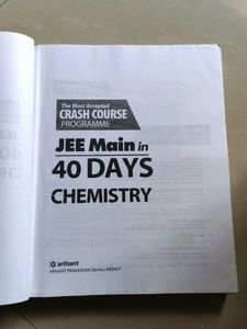 JEE Main Chemistry In 40 Days By Arihant