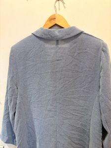 Vintage Blue Button-Down Shirt