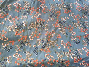 Floral Print Dress mid length with ballon sleeves