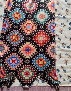 New Me Multi Colour Dress With Back Tie