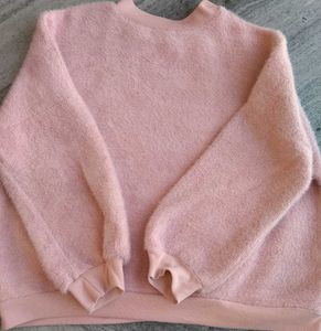Pink Graphic Patch Sweatshirt