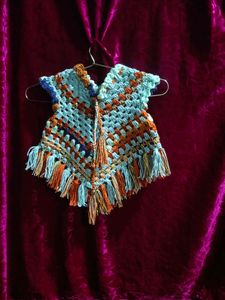 Kids Girls New Poncho Winter Wool Crochet Dress 0-9 Monthars