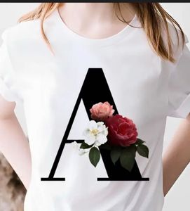 Floral Initial Tee