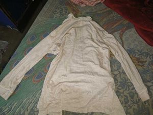 Neutral Button-Down Tunic