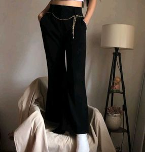Combo Black Flare Leg Trousers &amp; H&amp;m Shirt