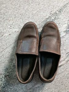 (40)Woods Tan formal slip-on shoes for Women