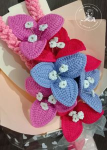Crochet Bougainville bouquet