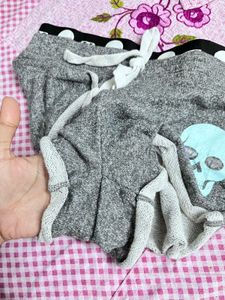 Skull Print Shorts