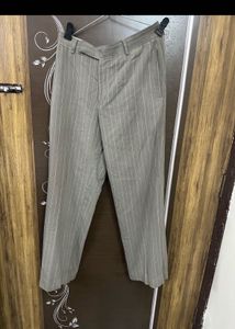 Will&#39;s Grey Striped Trousers