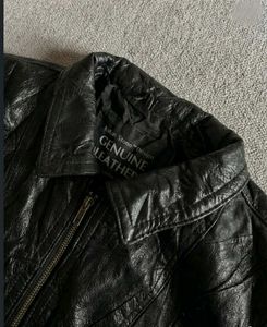 Vintage Leather Bomber Jacket