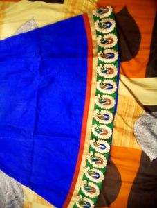 Blue Embroidery Work Frock