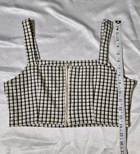 Checkered Crop Top
