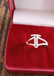 T/T/R  Letter Pure Silver Ring 3 Pice