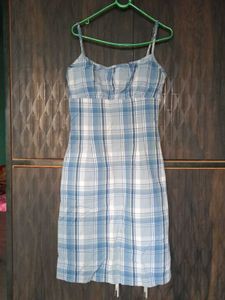 Blue Plaid Sundress