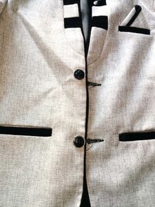 Velvet sherwani and blazer combo